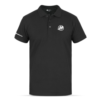Men´s polo shirt in black, Size L