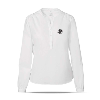 Women's long-sleeved tunic in white, M