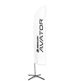 Beachflag Avator flagg, (60 x 260 cm)