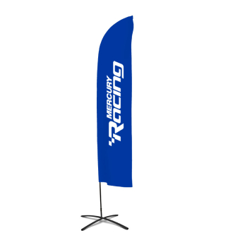 Racing drapeau de plage drapeau, (60 x 260 cm)