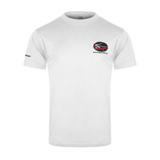 T-shirt i vitt Tower of Power, Storlek 2XL