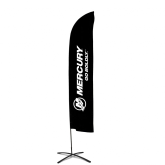 Beachflag flagg, (60 x 260 cm)