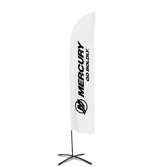 Beachflag Flag in white, (60 x 260 cm)
